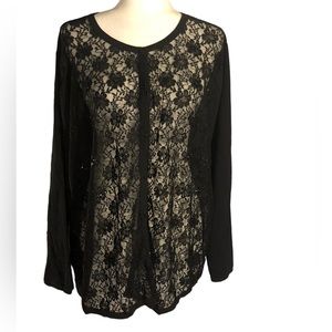 Victor Costa Occasions Embroidered Cardigan Sz 2x